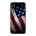 Дизайнерский силиконовый чехол для Iphone x10 Флаг США