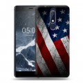 Дизайнерский пластиковый чехол для Nokia 5.1 Флаг США