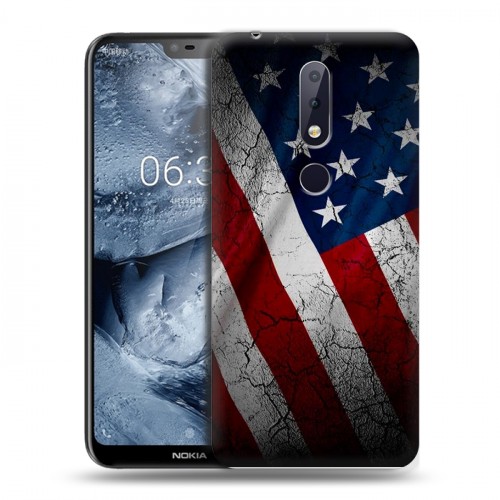 Дизайнерский пластиковый чехол для Nokia 6.1 Plus Флаг США