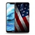 Дизайнерский пластиковый чехол для Nokia 5.1 Plus Флаг США