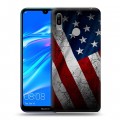 Дизайнерский пластиковый чехол для Huawei Y6 (2019) Флаг США