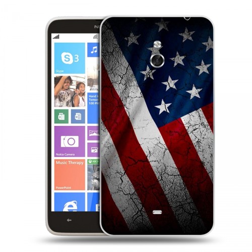 Дизайнерский пластиковый чехол для Nokia Lumia 1320 Флаг США