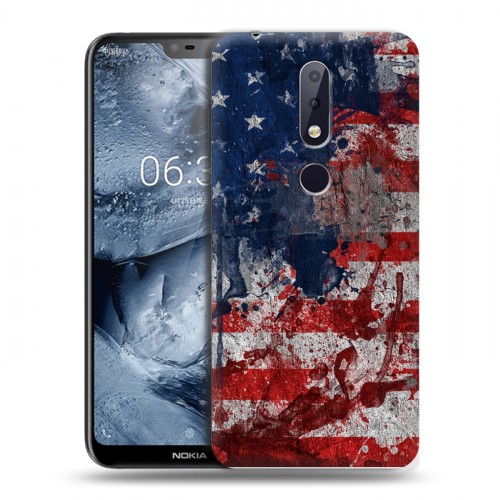 Дизайнерский пластиковый чехол для Nokia 6.1 Plus Флаг США