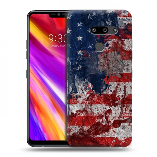 Дизайнерский пластиковый чехол для LG G8 ThinQ Флаг США