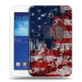 Дизайнерский силиконовый чехол для Samsung Galaxy Tab 3 Lite Флаг США