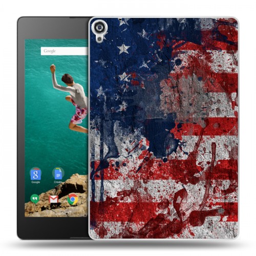 Дизайнерский пластиковый чехол для Google Nexus 9 Флаг США
