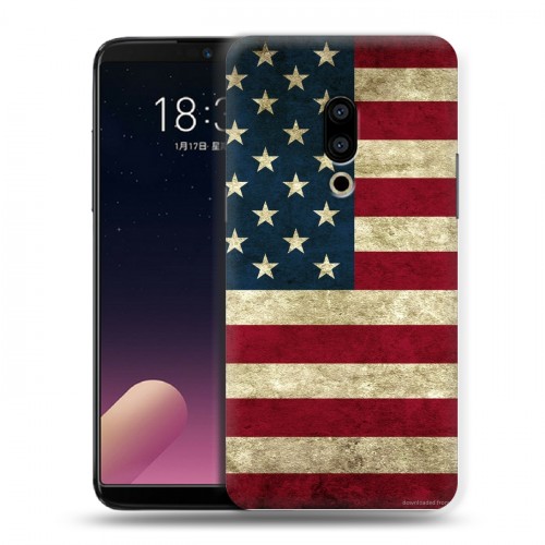 Дизайнерский пластиковый чехол для Meizu 15 Plus Флаг США