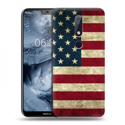 Дизайнерский силиконовый чехол для Nokia 6.1 Plus Флаг США