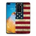 Дизайнерский пластиковый чехол для Huawei P40 Флаг США