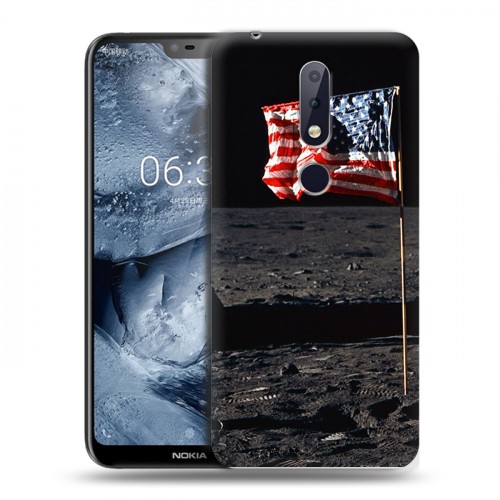 Дизайнерский пластиковый чехол для Nokia 6.1 Plus Флаг США