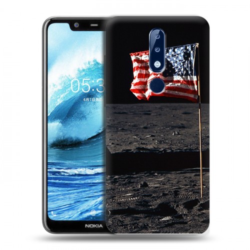 Дизайнерский силиконовый чехол для Nokia 5.1 Plus Флаг США