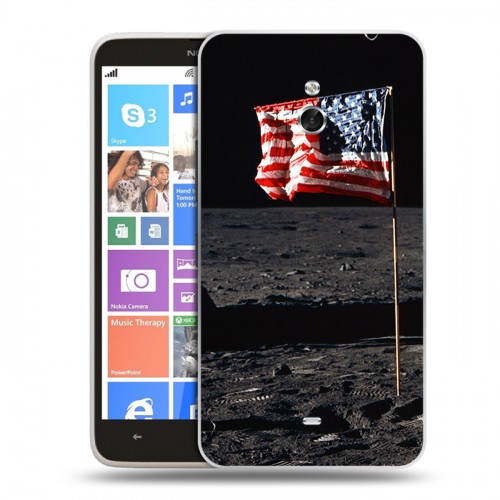 Дизайнерский пластиковый чехол для Nokia Lumia 1320 Флаг США