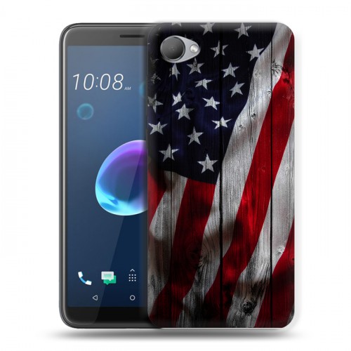 Дизайнерский пластиковый чехол для HTC Desire 12 Флаг США