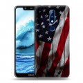 Дизайнерский силиконовый чехол для Nokia 5.1 Plus Флаг США