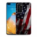 Дизайнерский пластиковый чехол для Huawei P40 Флаг США