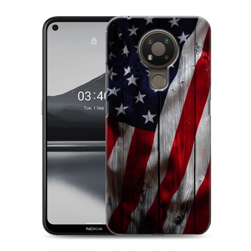 Дизайнерский силиконовый чехол для Nokia 3.4 Флаг США