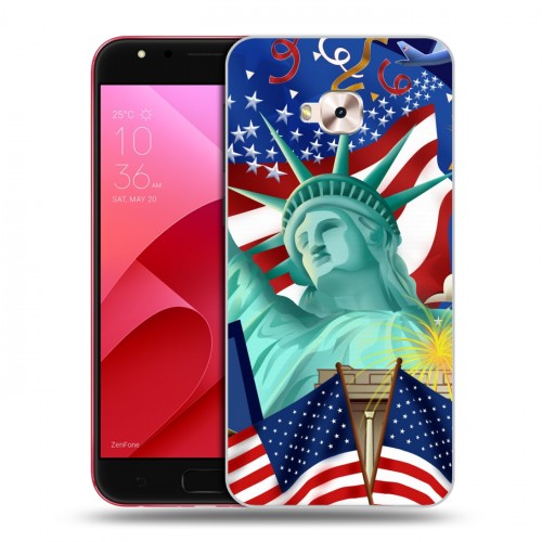 Дизайнерский пластиковый чехол для ASUS ZenFone 4 Selfie Pro Флаг США