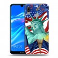 Дизайнерский пластиковый чехол для Huawei Y6 (2019) Флаг США