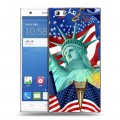 Дизайнерский пластиковый чехол для ZTE Star 1 Флаг США