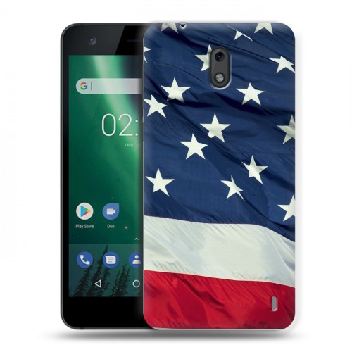 Дизайнерский пластиковый чехол для Nokia 2 Флаг США