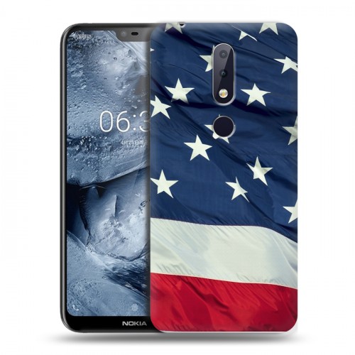 Дизайнерский силиконовый чехол для Nokia 6.1 Plus Флаг США