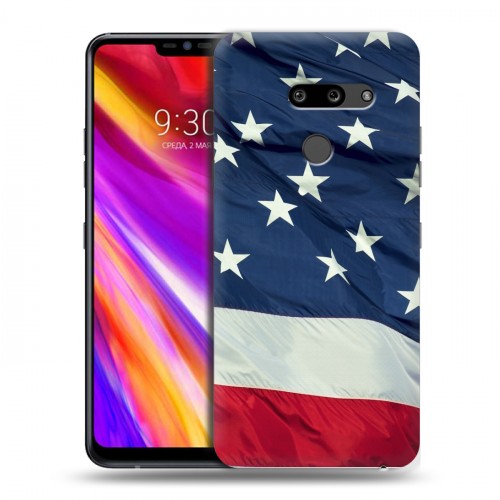 Дизайнерский пластиковый чехол для LG G8 ThinQ Флаг США