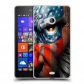 Дизайнерский пластиковый чехол для Microsoft Lumia 540 Флаг США