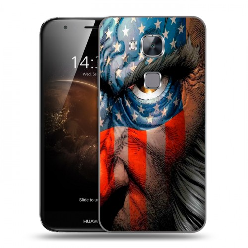 Дизайнерский силиконовый чехол для Huawei G8 Флаг США