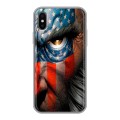 Дизайнерский силиконовый чехол для Iphone x10 Флаг США