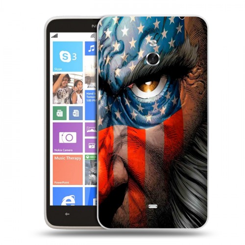 Дизайнерский пластиковый чехол для Nokia Lumia 1320 Флаг США