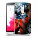 Дизайнерский силиконовый чехол для LG G3 (Dual-LTE) Флаг США