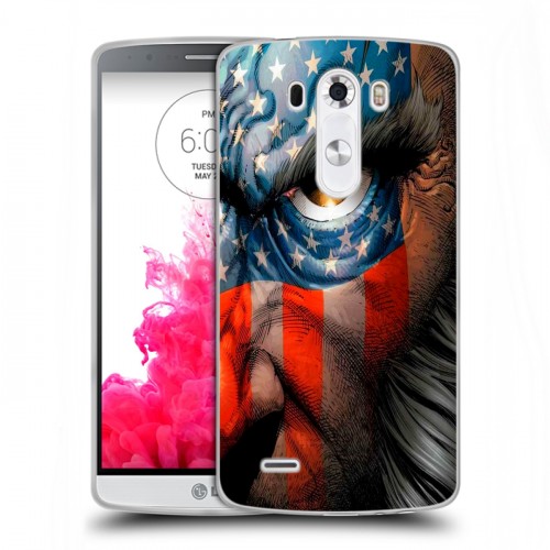 Дизайнерский пластиковый чехол для LG G3 (Dual-LTE) Флаг США