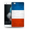 Дизайнерский пластиковый чехол для Huawei P8 Lite Флаг Франции