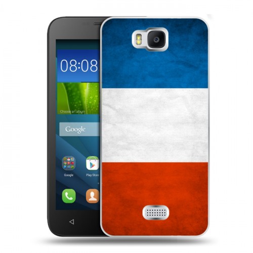 Дизайнерский пластиковый чехол для Huawei Y5c Флаг Франции