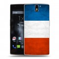 Дизайнерский силиконовый чехол для OnePlus One Флаг Франции