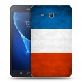 Дизайнерский силиконовый чехол для Samsung Galaxy Tab A 7 (2016) Флаг Франции