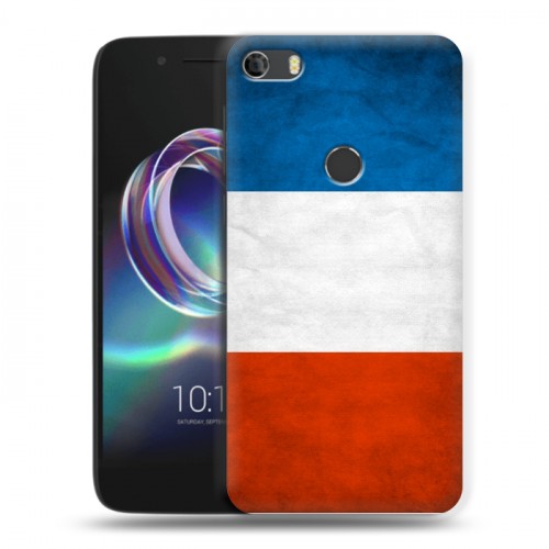 Дизайнерский силиконовый чехол для Alcatel Idol 5 Флаг Франции