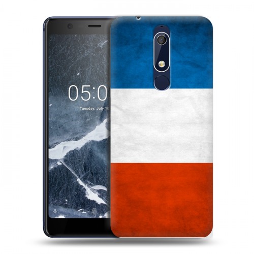 Дизайнерский пластиковый чехол для Nokia 5.1 Флаг Франции