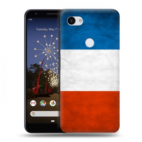 Дизайнерский пластиковый чехол для Google Pixel 3a XL Флаг Франции