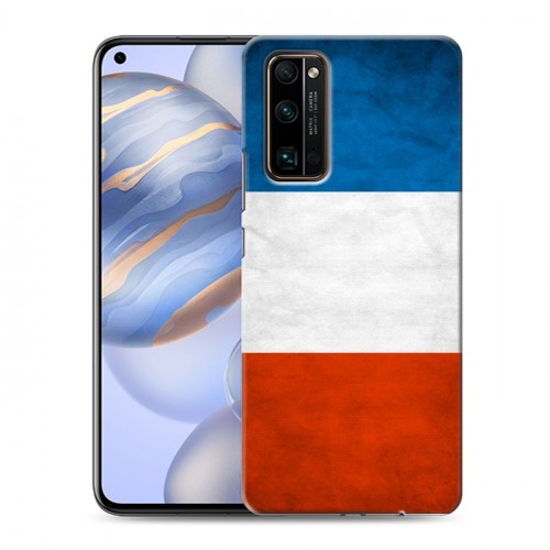 Дизайнерский силиконовый с усиленными углами чехол для Huawei Honor 30 Флаг Франции