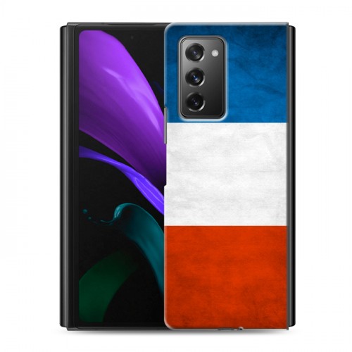 Дизайнерский пластиковый чехол для Samsung Galaxy Z Fold 2 Флаг Франции
