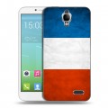 Дизайнерский силиконовый чехол для Alcatel One Touch Idol Флаг Франции