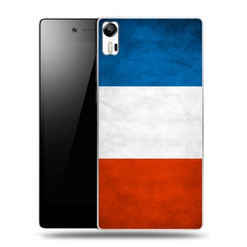 Дизайнерский силиконовый чехол для Lenovo Vibe Shot Флаг Франции (на заказ)