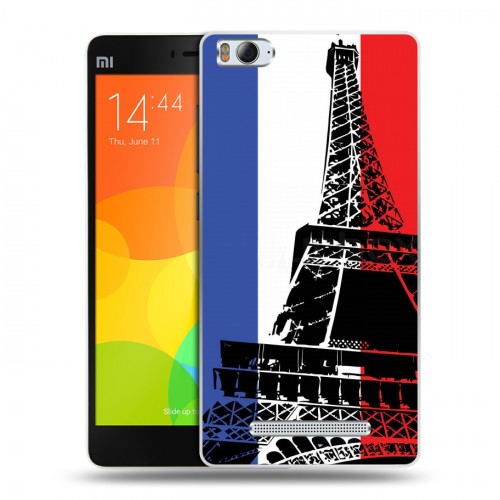 Дизайнерский пластиковый чехол для Xiaomi Mi4i Флаг Франции