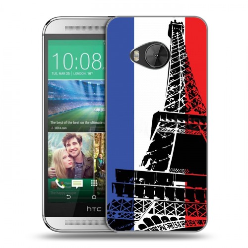 Дизайнерский силиконовый чехол для HTC One ME Флаг Франции