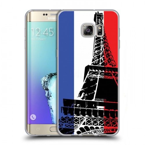 Дизайнерский пластиковый чехол для Samsung Galaxy S6 Edge Plus Флаг Франции