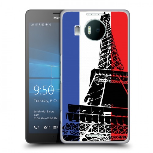 Дизайнерский пластиковый чехол для Microsoft Lumia 950 XL Флаг Франции