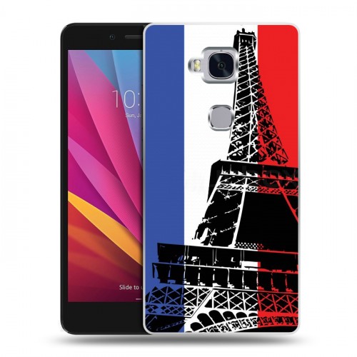Дизайнерский силиконовый чехол для Huawei Honor 5X Флаг Франции