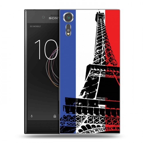Дизайнерский пластиковый чехол для Sony Xperia XZs Флаг Франции