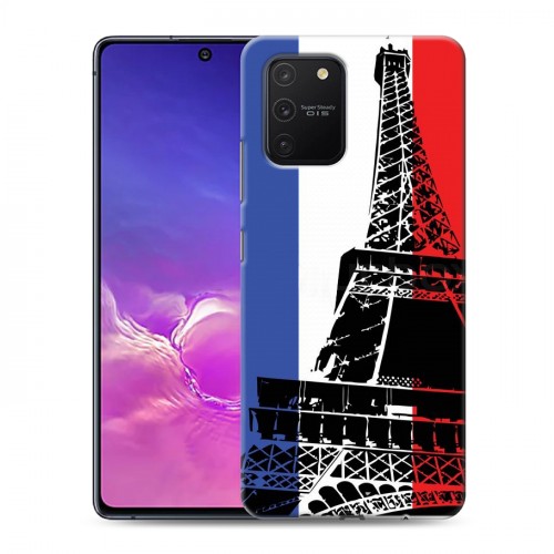 Дизайнерский силиконовый с усиленными углами чехол для Samsung Galaxy S10 Lite Флаг Франции